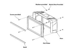 BerleyPro Garmin GPSMAP 12X3 XSV Visor -YakGear Shop berleypro garmin gpsmap 12x3 xsv visor