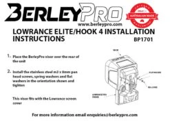 BerleyPro Lowrance Hook/Elite 3/4 Visor -YakGear Shop berleypro lowrance hook elite 3 4 visor 4