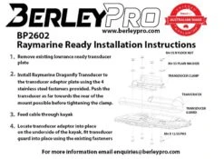 BerleyPro Raymarine Ready Transducer Mount - Disc -YakGear Shop berleypro raymarine ready transducer mount disc 3