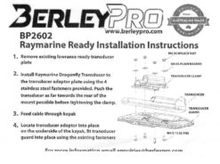 BerleyPro Raymarine Ready Transducer Mount - Disc -YakGear Shop berleypro raymarine ready transducer mount disc 4