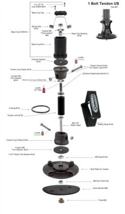 Chinook Mast Base 1-Bolt Tendon