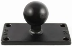 RAM Mounts C Size 1.5" Ball On Rectangular Plate With 1.5" X 3.5" 4-Hole Pattern - Helix 7